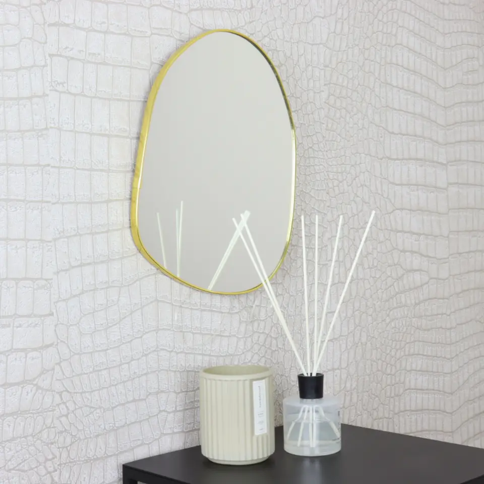 MISOU Spiegel Organische Vorm Goud 30x39cm