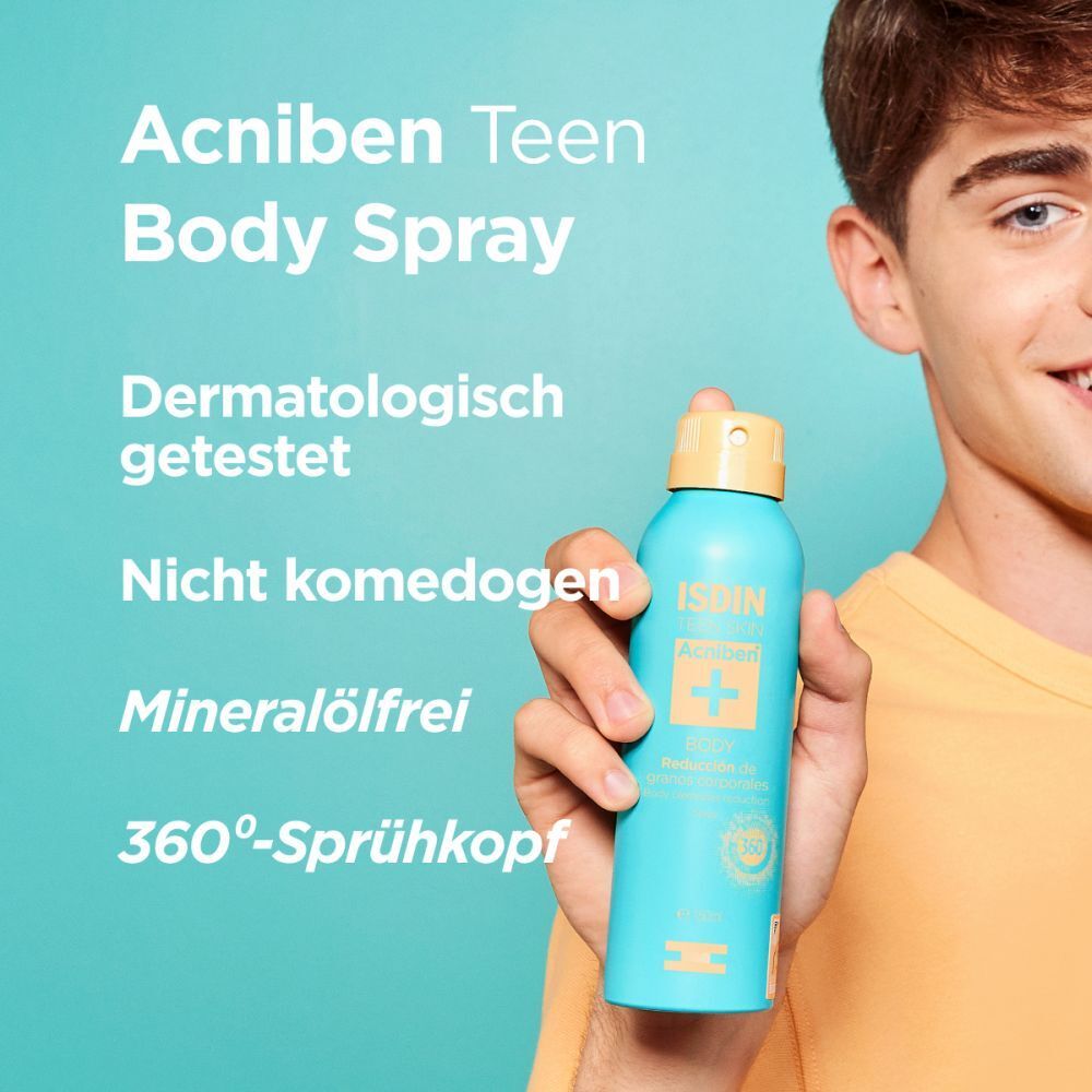 ISDIN Acniben Teen Body Spray gegen Pickel und unreine Körperhaut