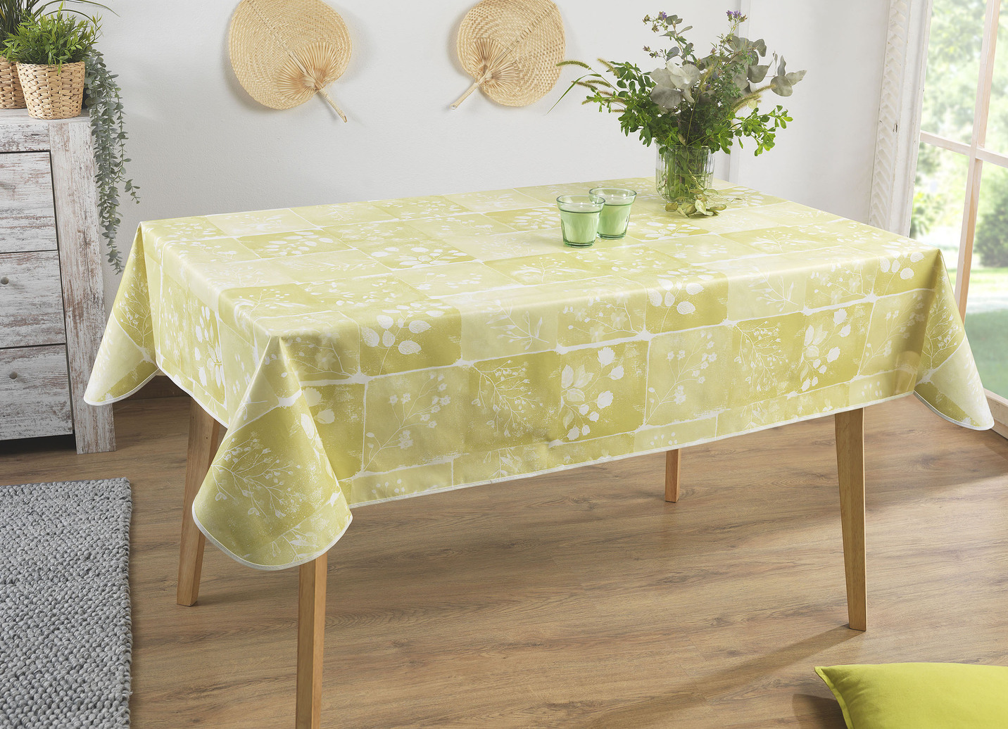 Wachstuch-Tischdecke in toller Patchwork-Optik