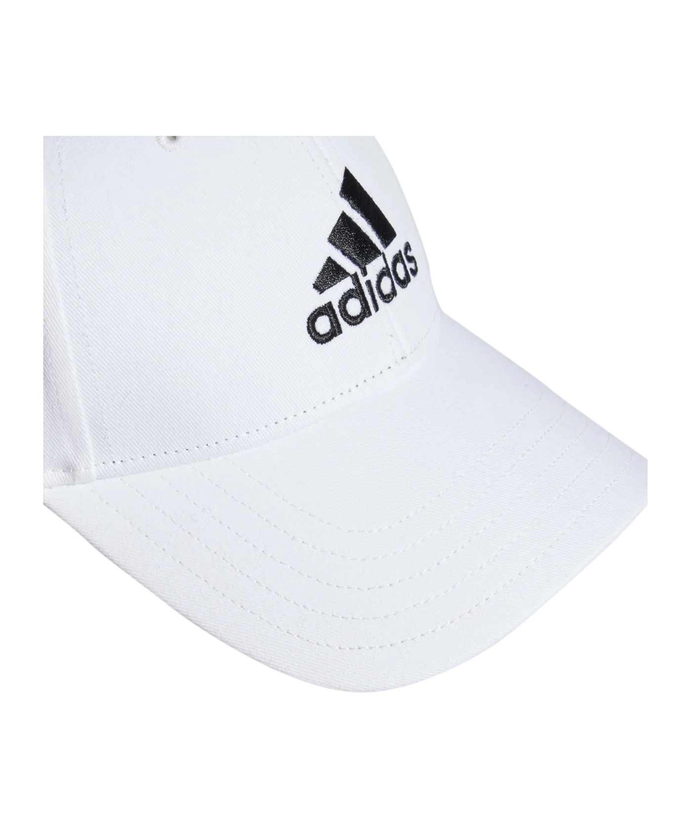 adidas Cotton Baseball Cap Weiss Schwarz