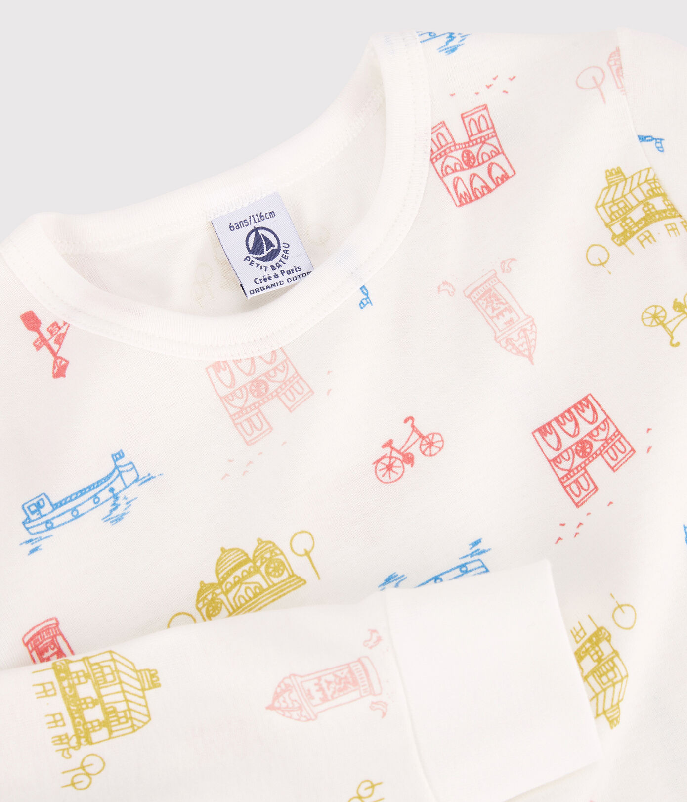 Pyjama Paris petite fille/petit garçon en coton