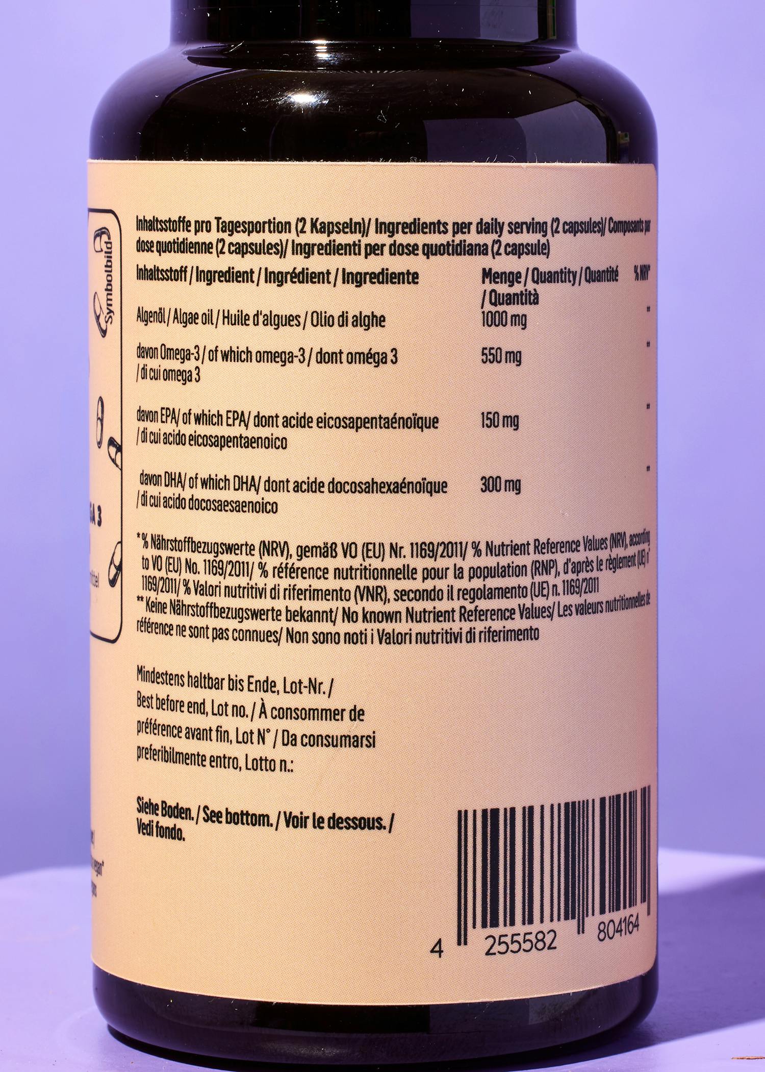 Vegane Omega 3 Kapseln 90 Stück