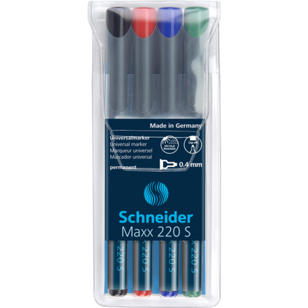 Schneider Maxx 220 4er-Etui Universalmarker permanent - 0.4 mm