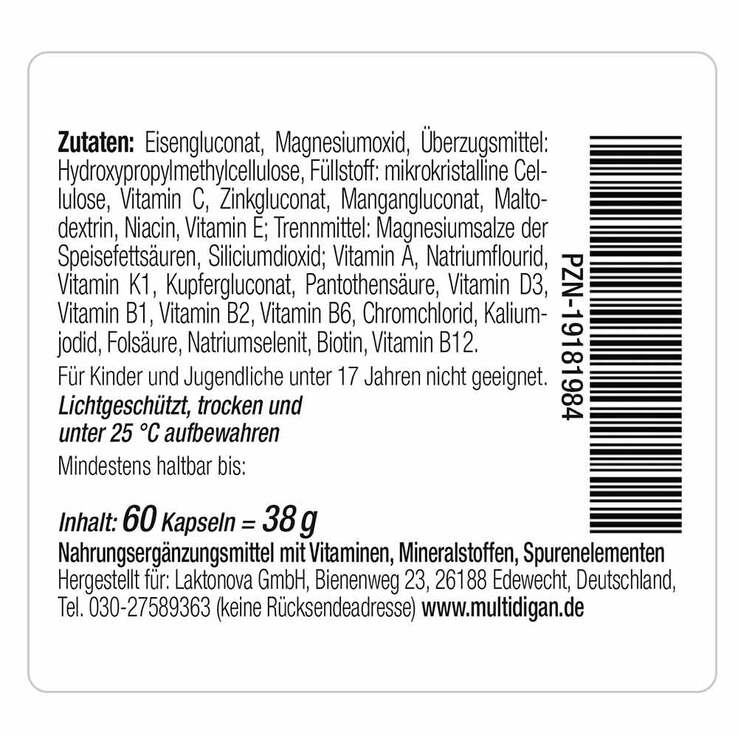 Multidigan Kapseln, 60 St