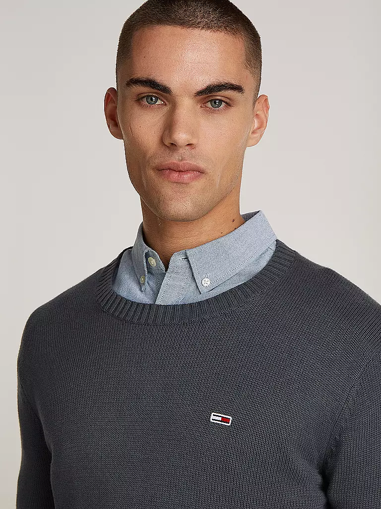 TOMMY JEANS Pullover grau