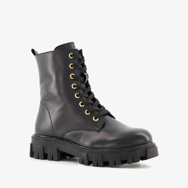 Groot leren meisjes veterboots
