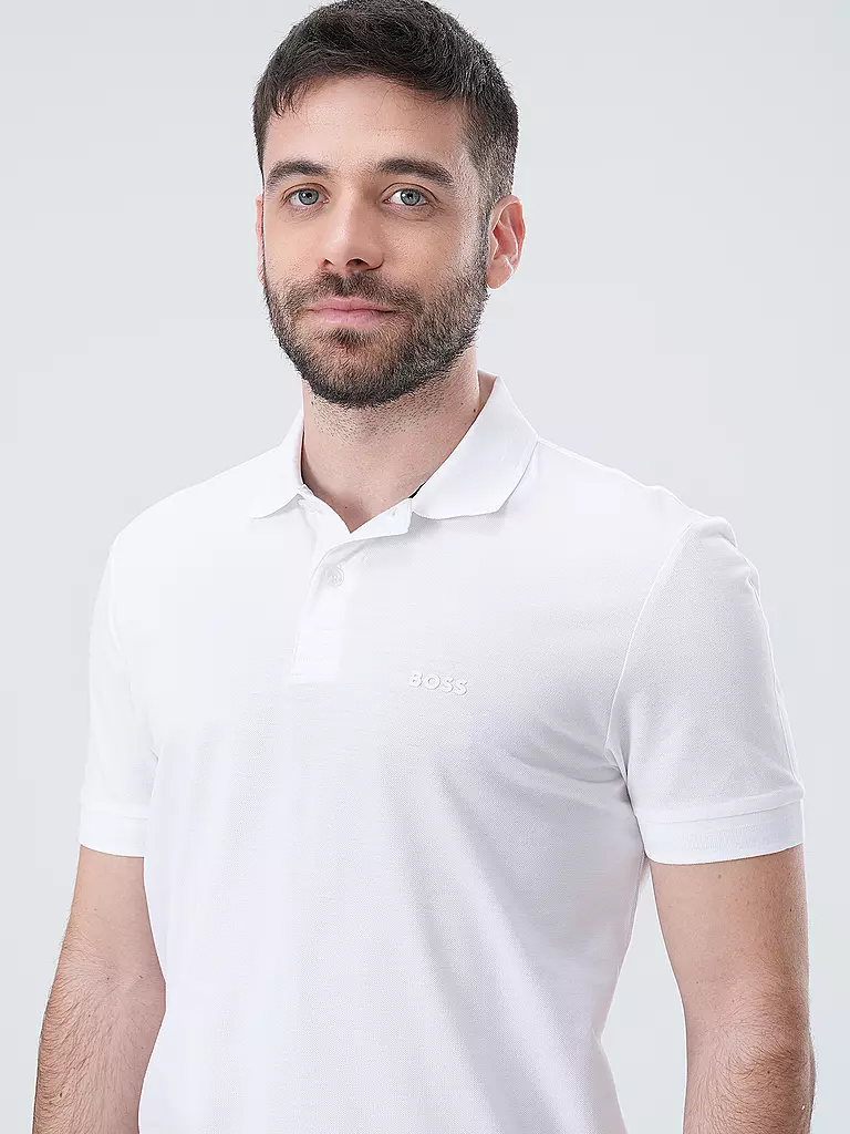 BOSS Poloshirt PIO weiss