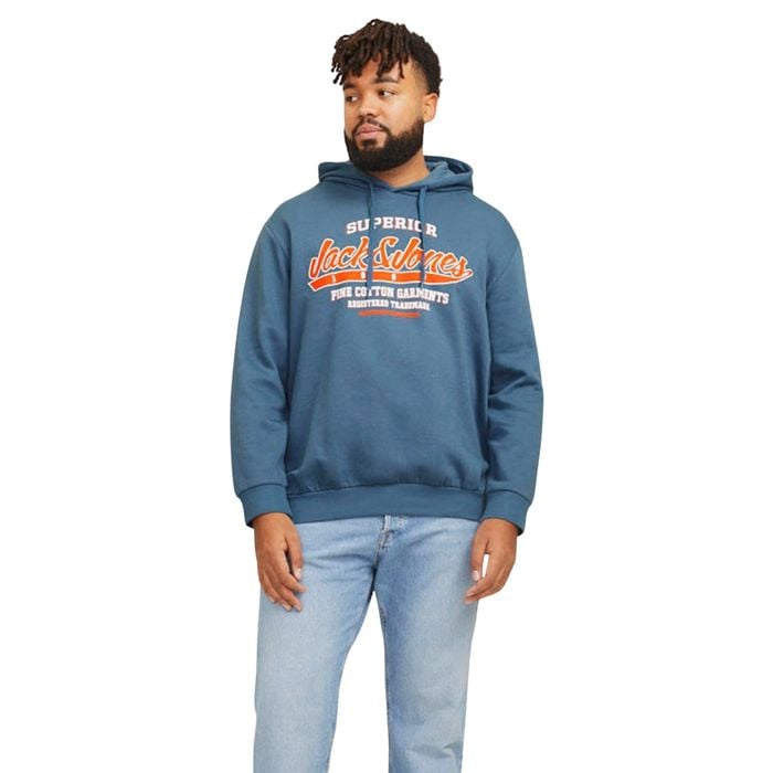 Jack & Jones Logo Sweat Hoodie Heren (plussize)