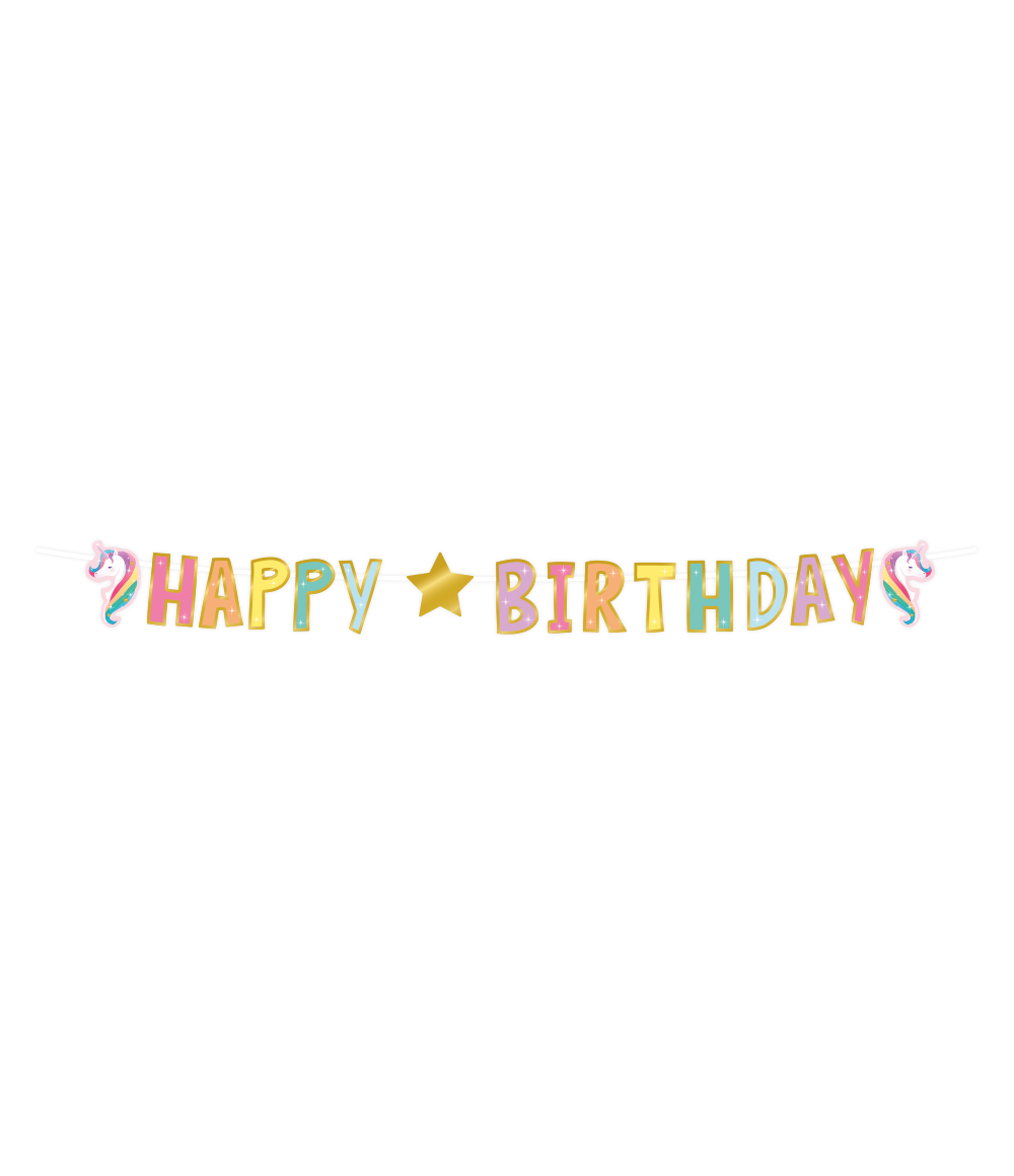 Happy Birthday Letterslinger Unicorn 2,5m