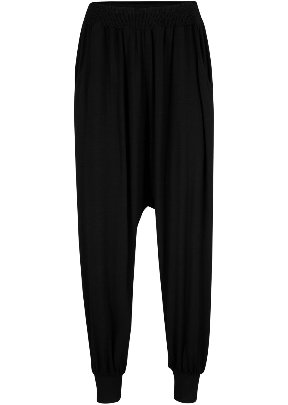Pantalon sarouel en jersey avec taille confortable et poches