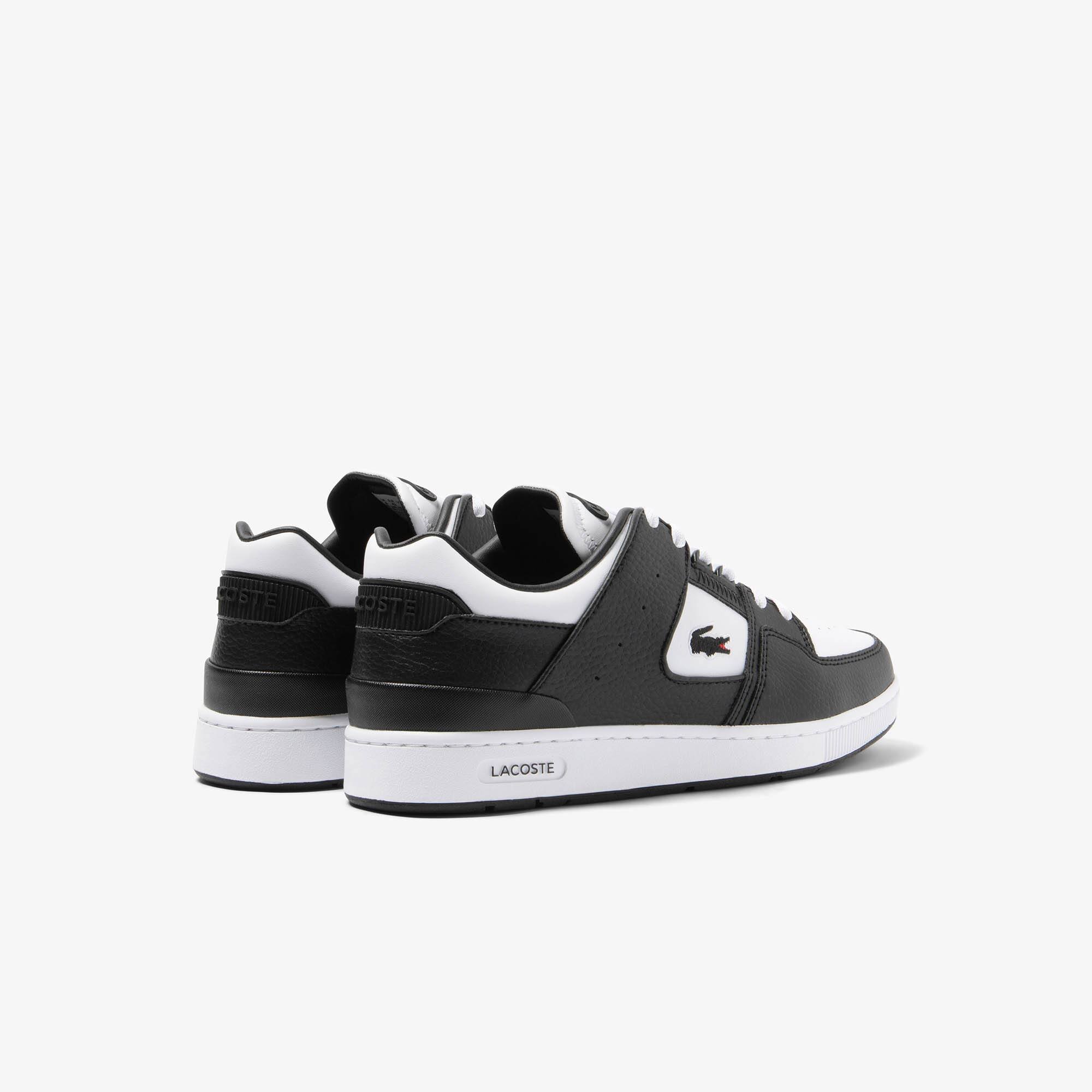 Herren Sneakers Court Cage aus farbigem Kontrast-Leder Sneakers - Weiss - Lacoste - Herren
