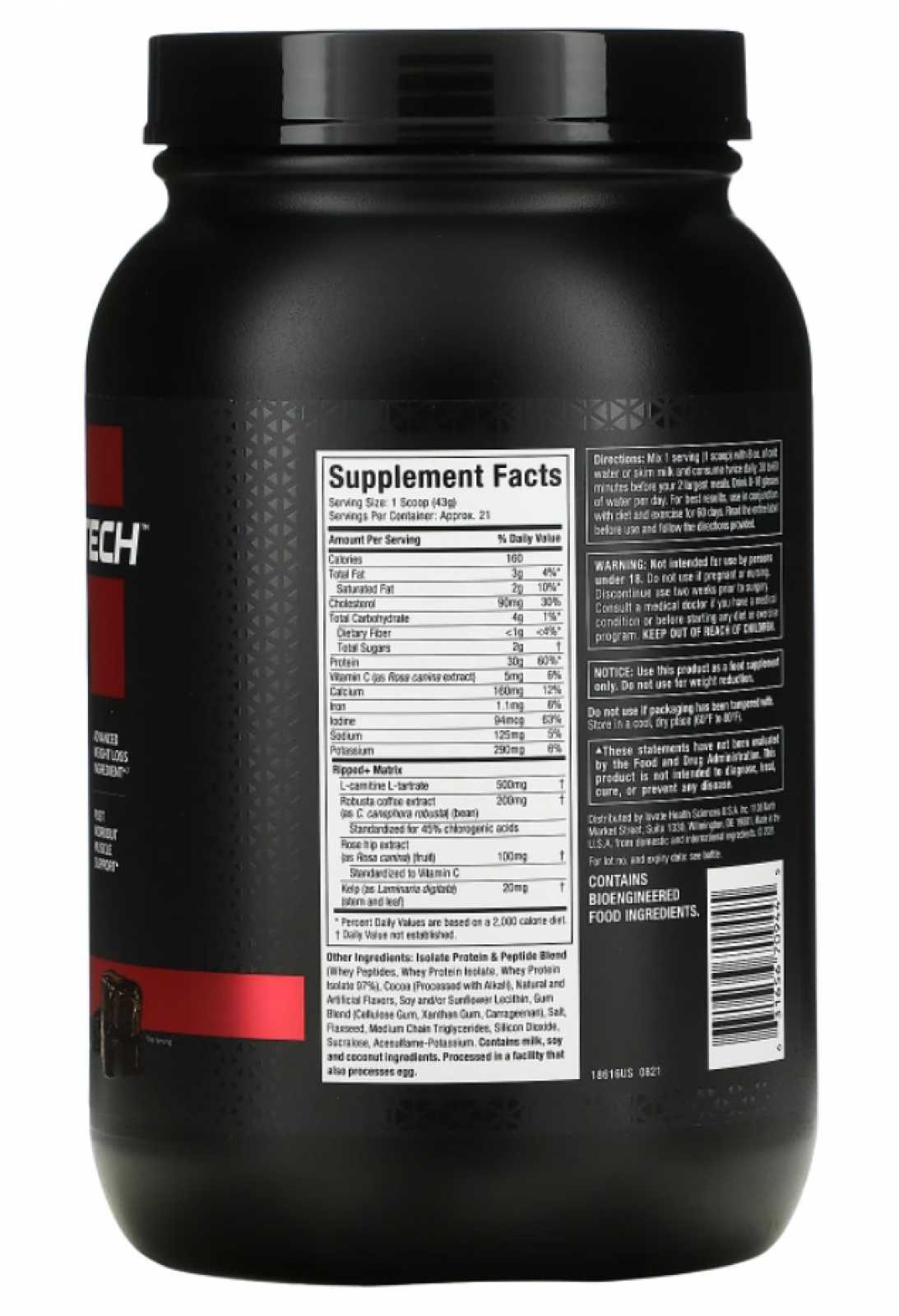 MuscleTech Nitrotech Performane Ripped 1,8 kg