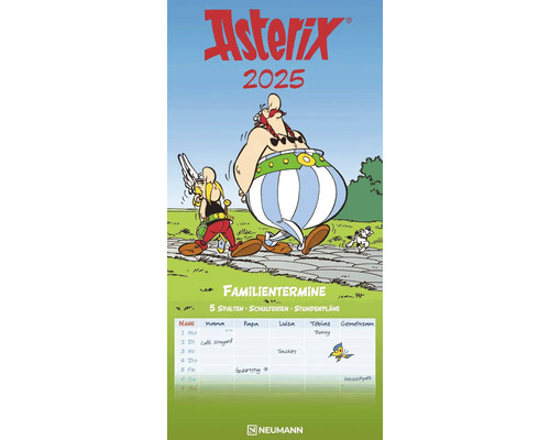 Asterix Familieplanner, 5 kolommen, 2025, 22x45 cm
