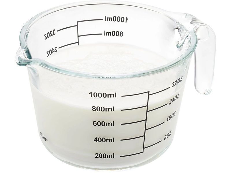 GEFU Messbecher Dimenso 10 dl, Transparent Hitzebeständiger Messbecher