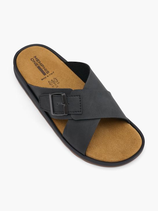Memphis One Pantolette Schwarz