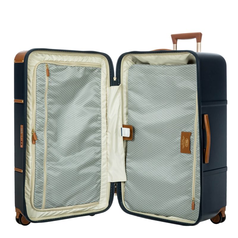 Valise rigide Bellagio Trunk 80 cm Bleu/tabac