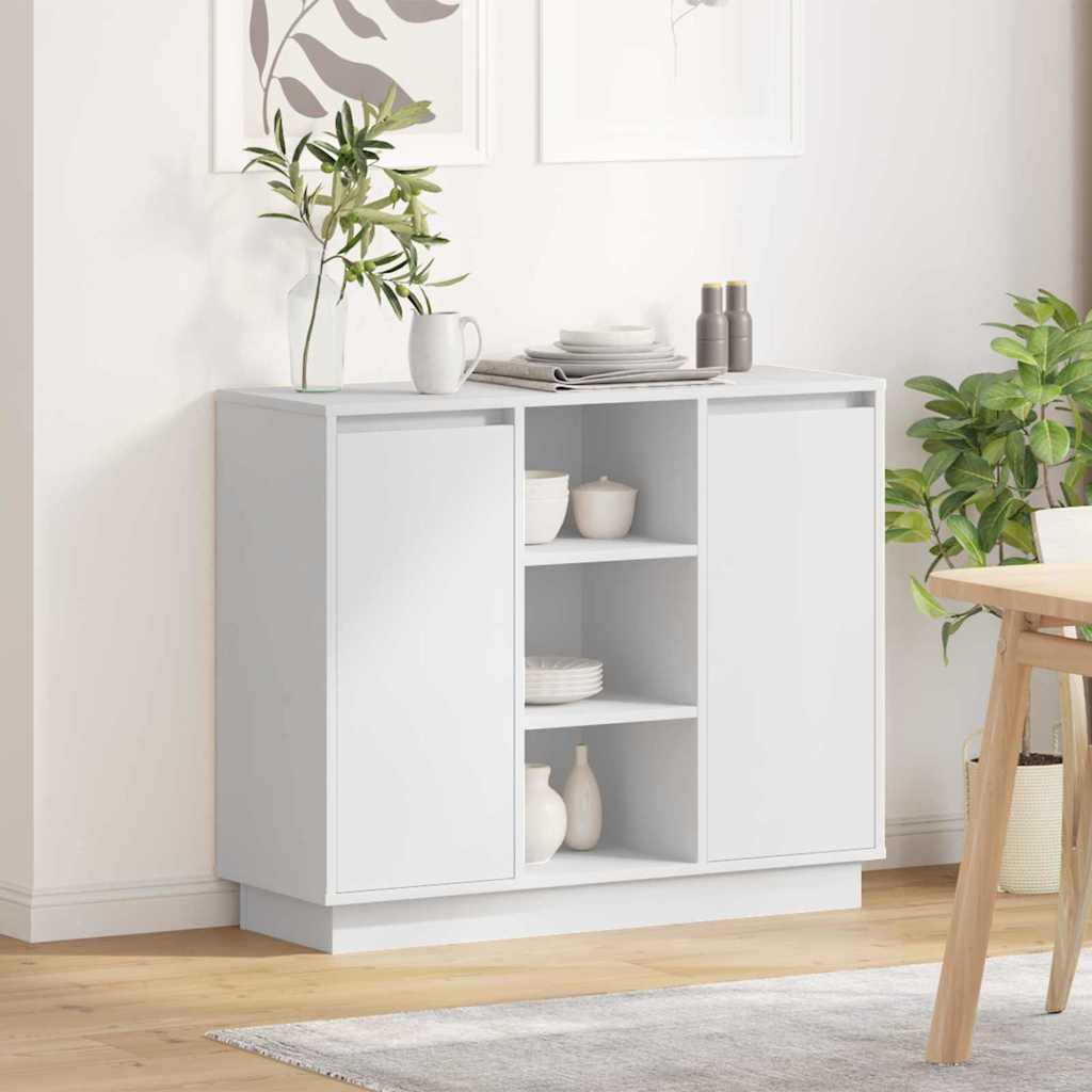 vidaXL Kast met plank wit 90 x 32 x 75 cm Houtmateriaal