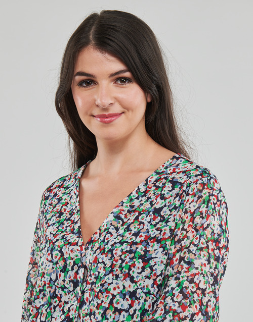Only - ONLDANIELLE FR L/S V-NECK LUREX TOP PTM - Multicolore
