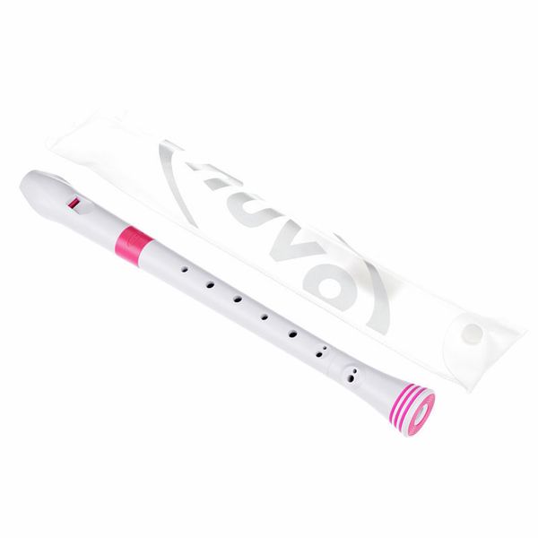 Nuvo Soprano Recorder white-pink