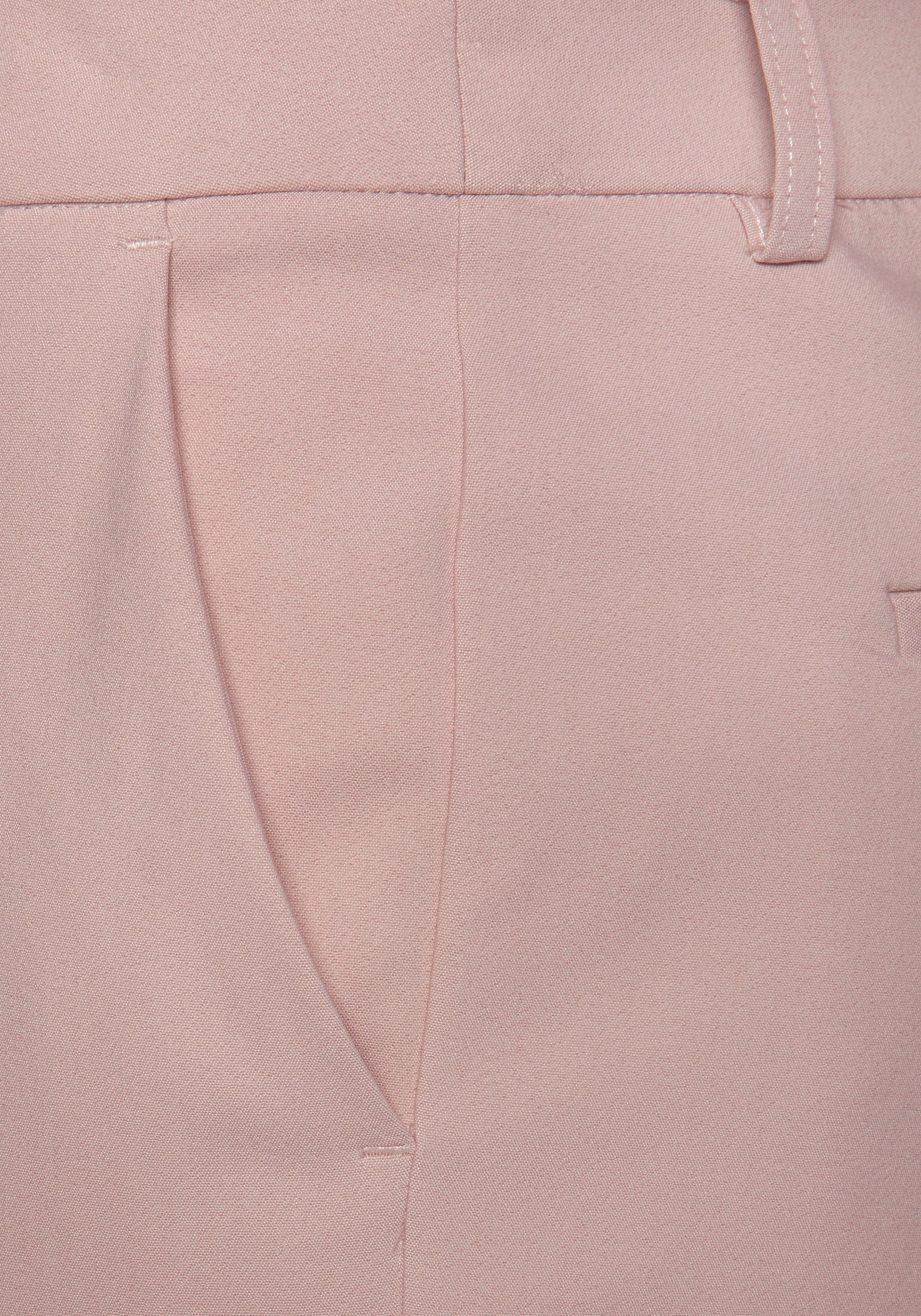 LASCANA Chinohose  in verkürzter Länge, Stoffhose in schmaler Passform, casual-chic