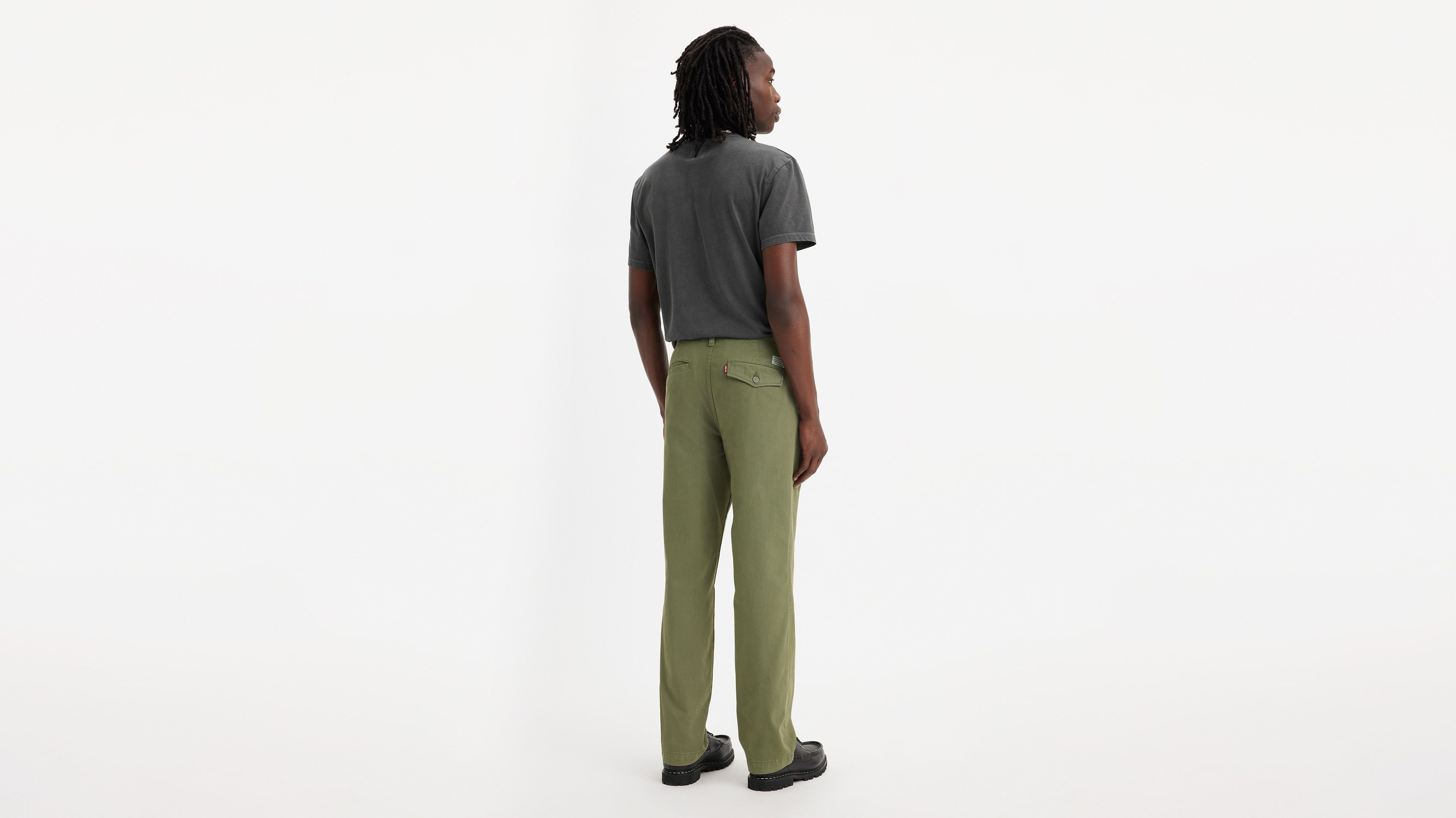 Pantalon XX Chino Authentic Straight - Four Leaf Clover Soft Garment Dye - Vert