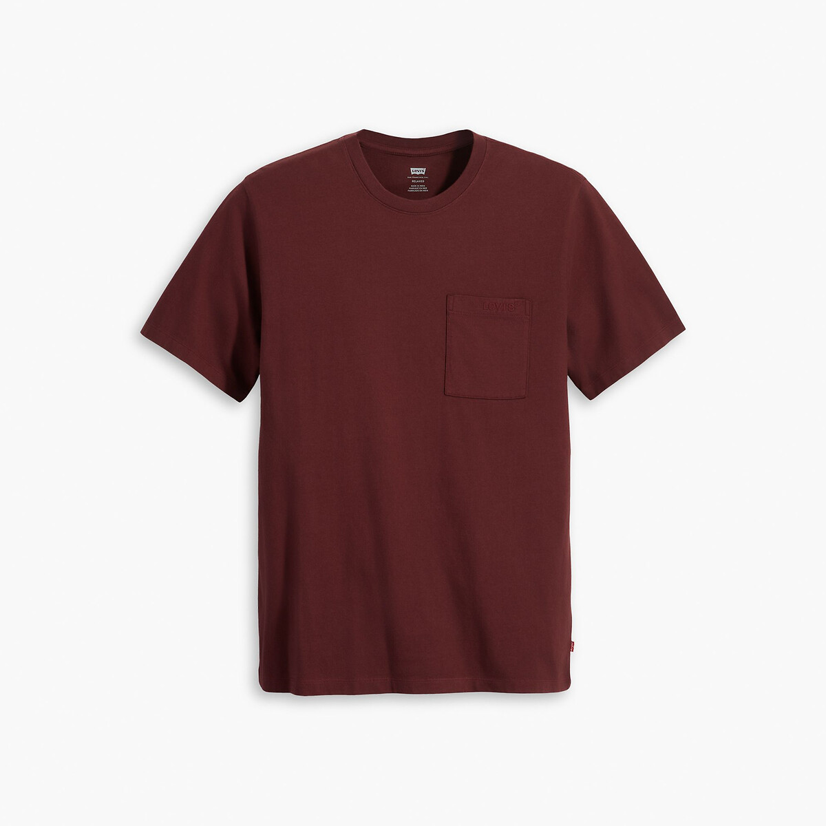 Camiseta folgada Levi's com gola redonda e bolso no peito.
