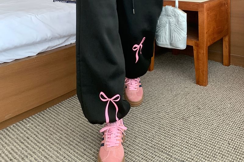 monroll - Harem-joggingbroek met trekkoord en strikprint