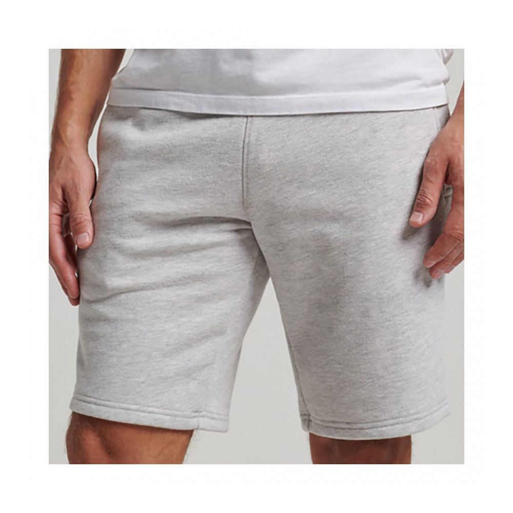 Superdry VLE JERSEY - Short Homme glacier grey marl