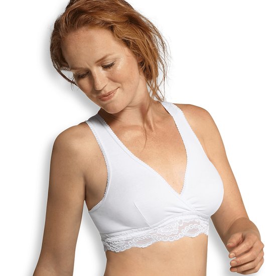 Brassière d'allaitement cache-cœur coton bio   Noir        XL   de               Carriwell