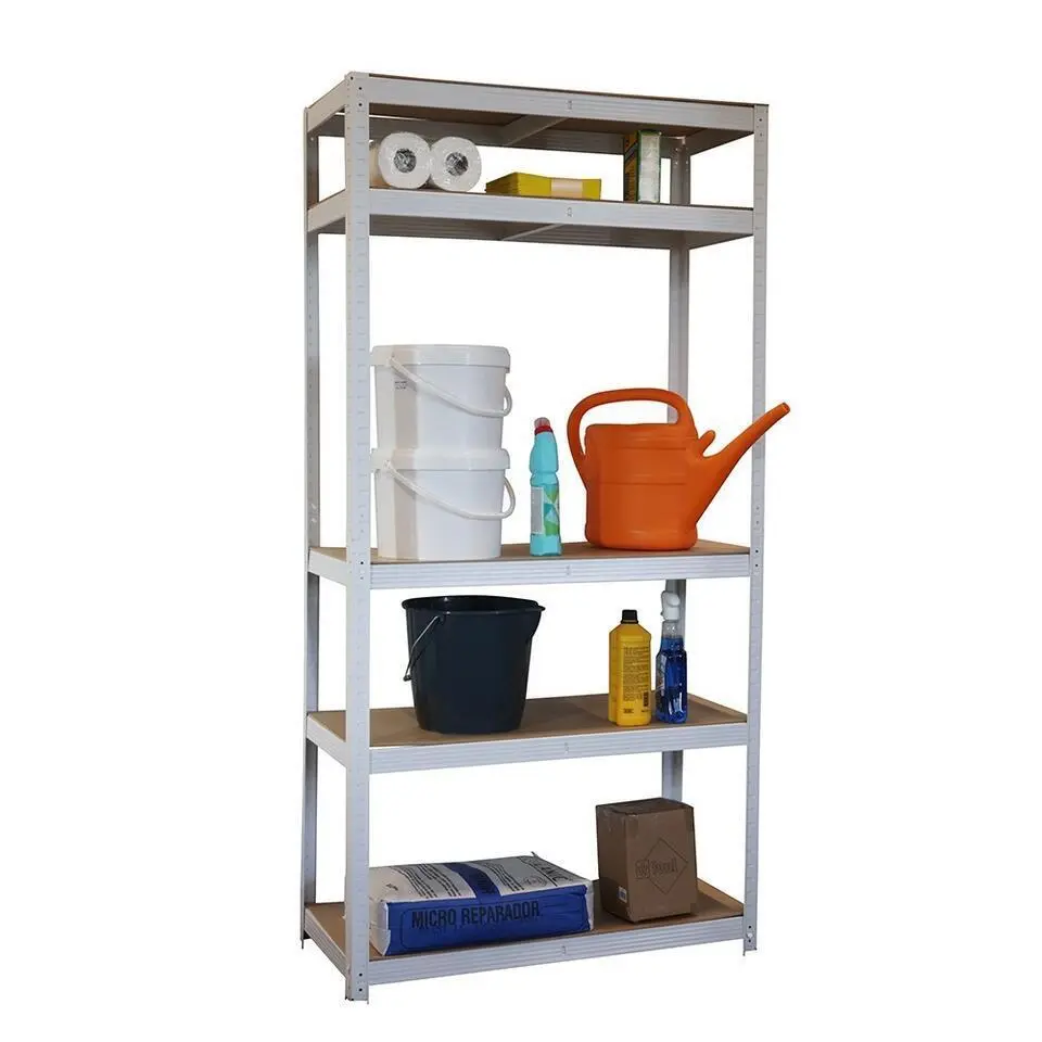 Stellingkast / Magazijnstelling - Wit - 5 planken