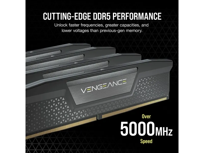CORSAIR Vengeance - DDR5 - sæt - 64 GB: 2 x 32 GB - DIMM 288-PIN - 4800 MHz / PC5-38400 - CL40 - 1.1 V - sort