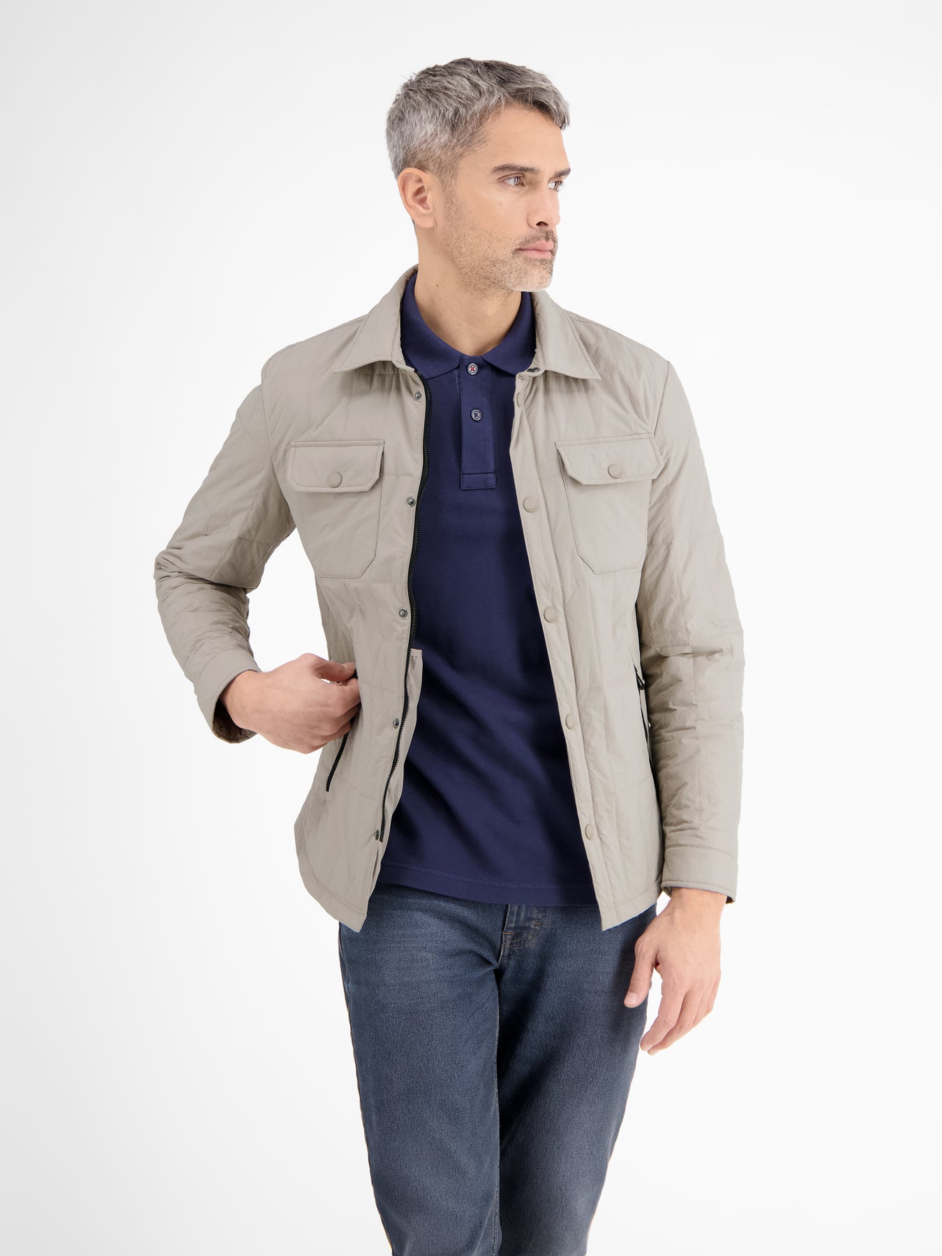 Overshirt-Jacke, leicht gefüttert