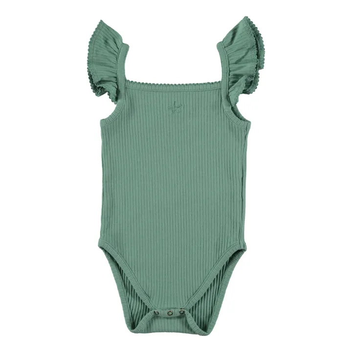 Tocoto Vintage Body Sans Manches Côtelé | Vert Menthe