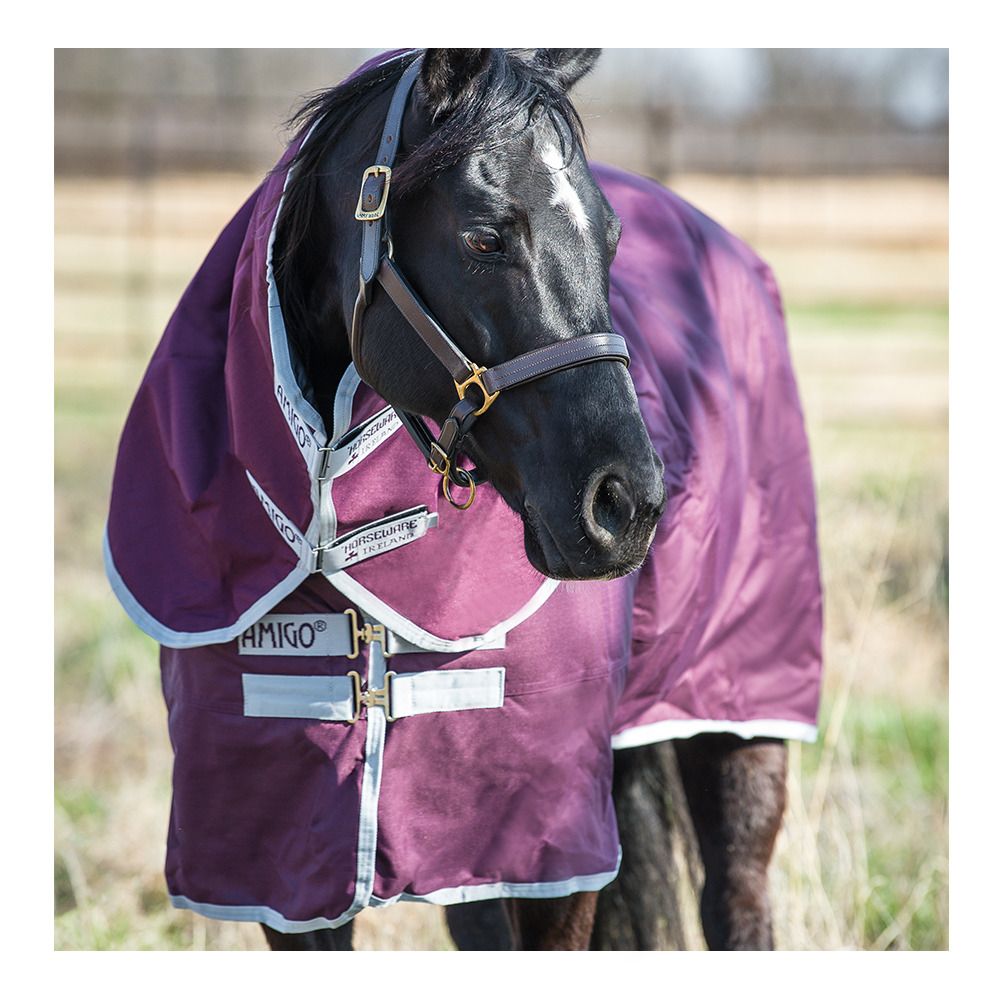 Horseware AMIGO® HERO RIPSTOP 600D 200G - Couverture de paddock fig/silver