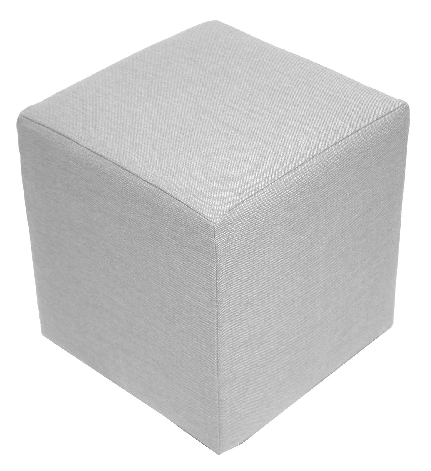 Hocker MAYFAIR Stoffbezug hellgrau