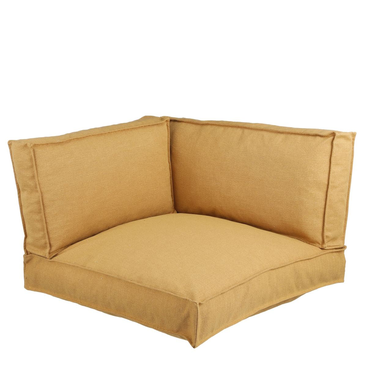 In the mood coussin de palette salvador - 80x80x52 cm - pe - jaune - set de 3