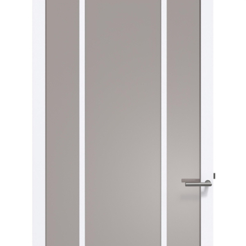 Arne & Bodil binnendeur ABE108 brons glas - extra wit afgelakt