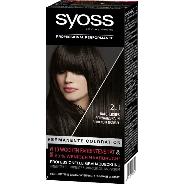 Professional Performance Permanente Coloration 2_1 Natürliches Schwarzbraun