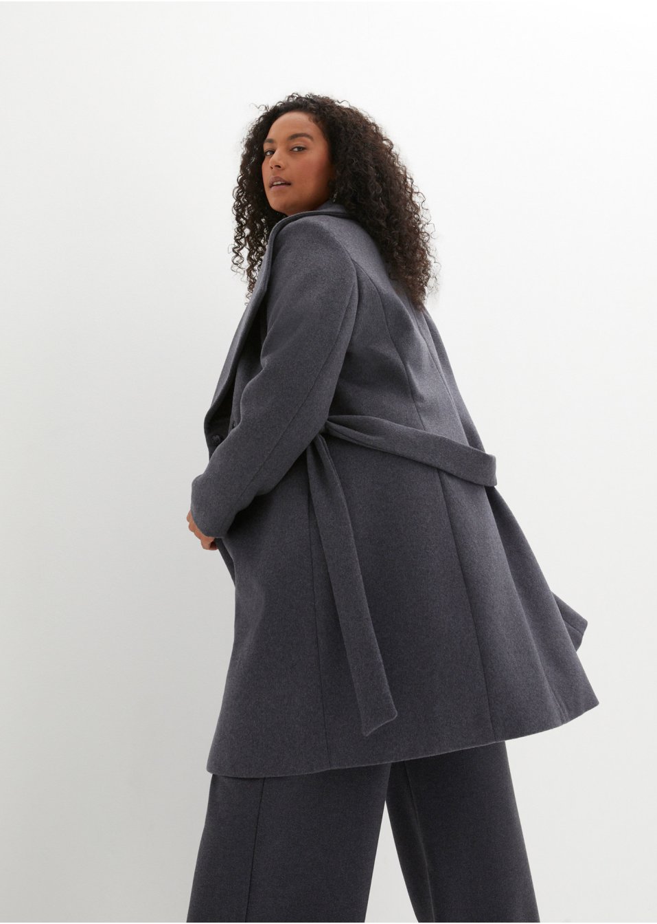 Manteau en laine mélangée