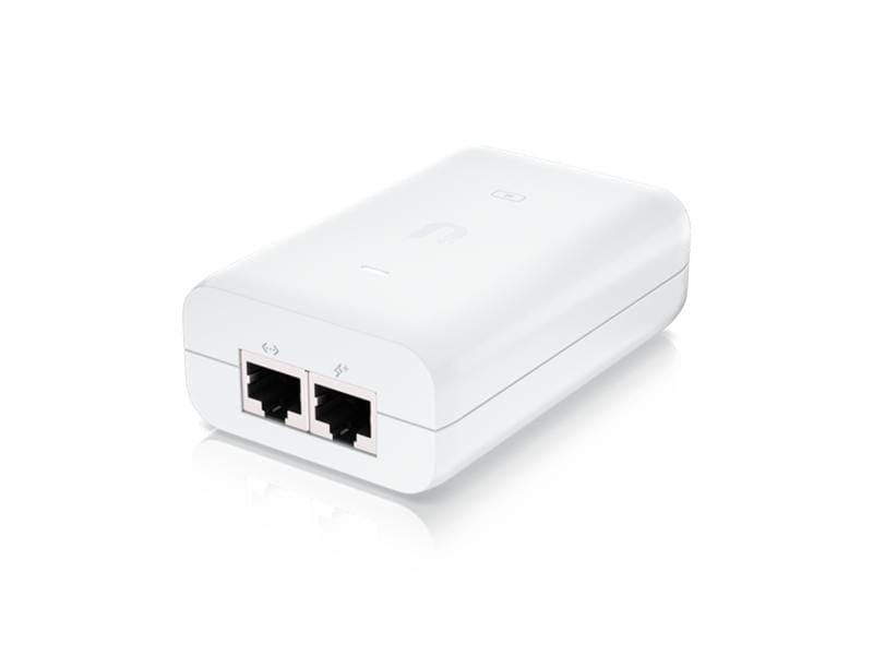 Ubiquiti PoE  Injector U-POE-AT Kompakter PoE  Injektor, der Ihre Ubiquiti Access Points und Kameras mit einer Leistung von 30 W versorgen kann