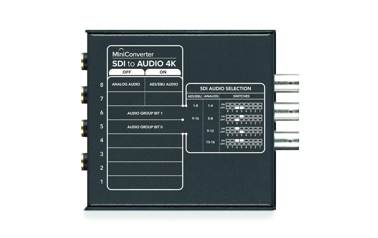 Konverter Mini SDI-Audio 4K<br>SDI zu Audio-4K