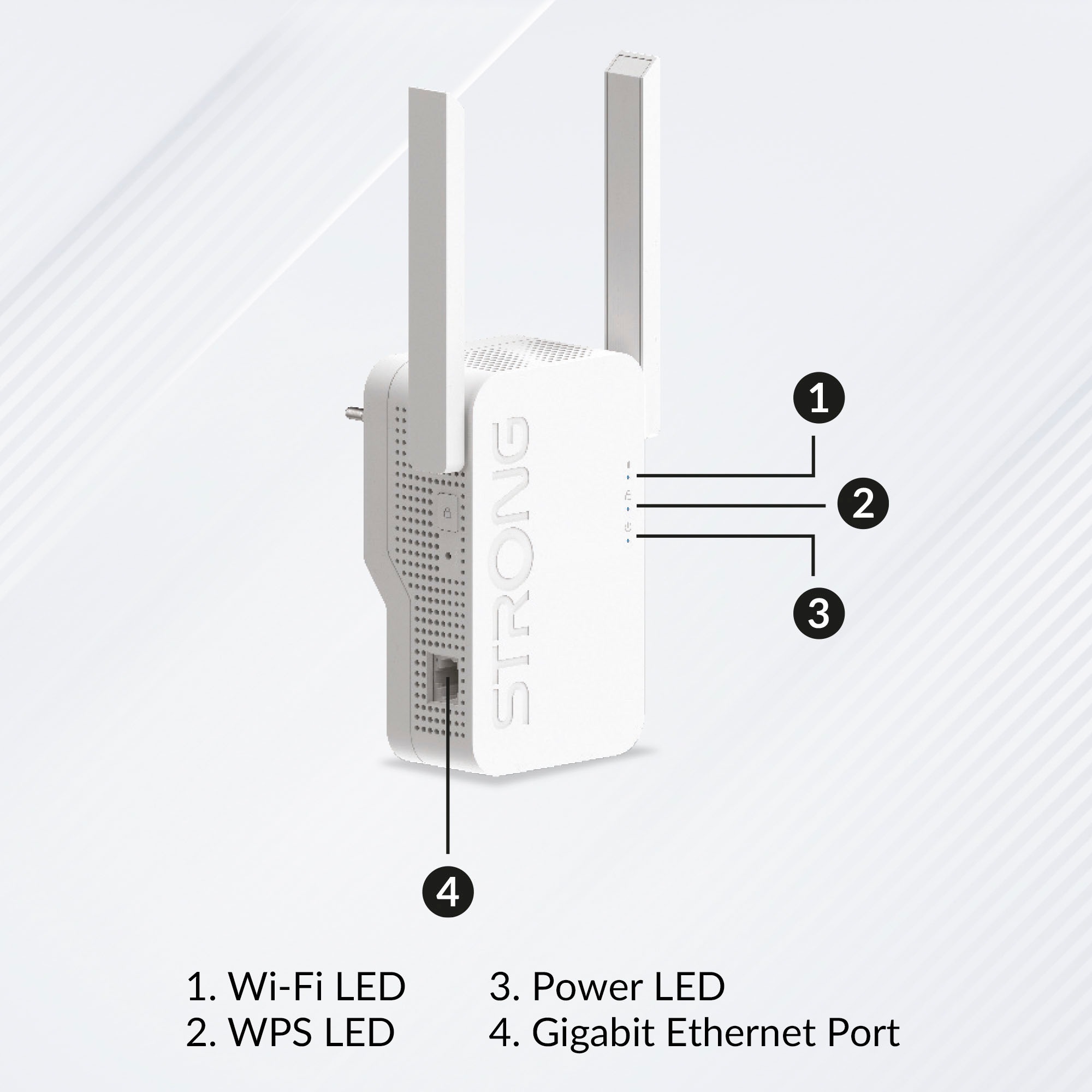 Strong WLAN-Repeater »Dualband WLAN Repeater bis 1800 Mbit/s, WiFi 6, Accesspoint«