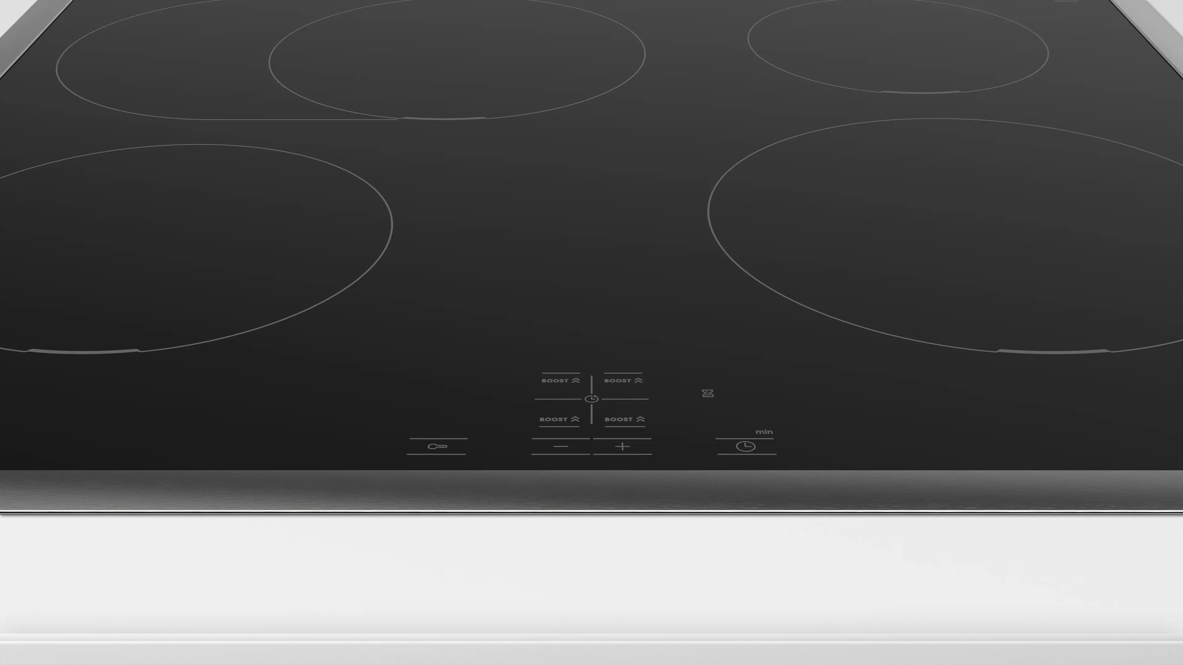 Serie 4 Inductiekookplaat 60 cm bediening uitsluitend op bijpassende oven, opbouwmontage met rand