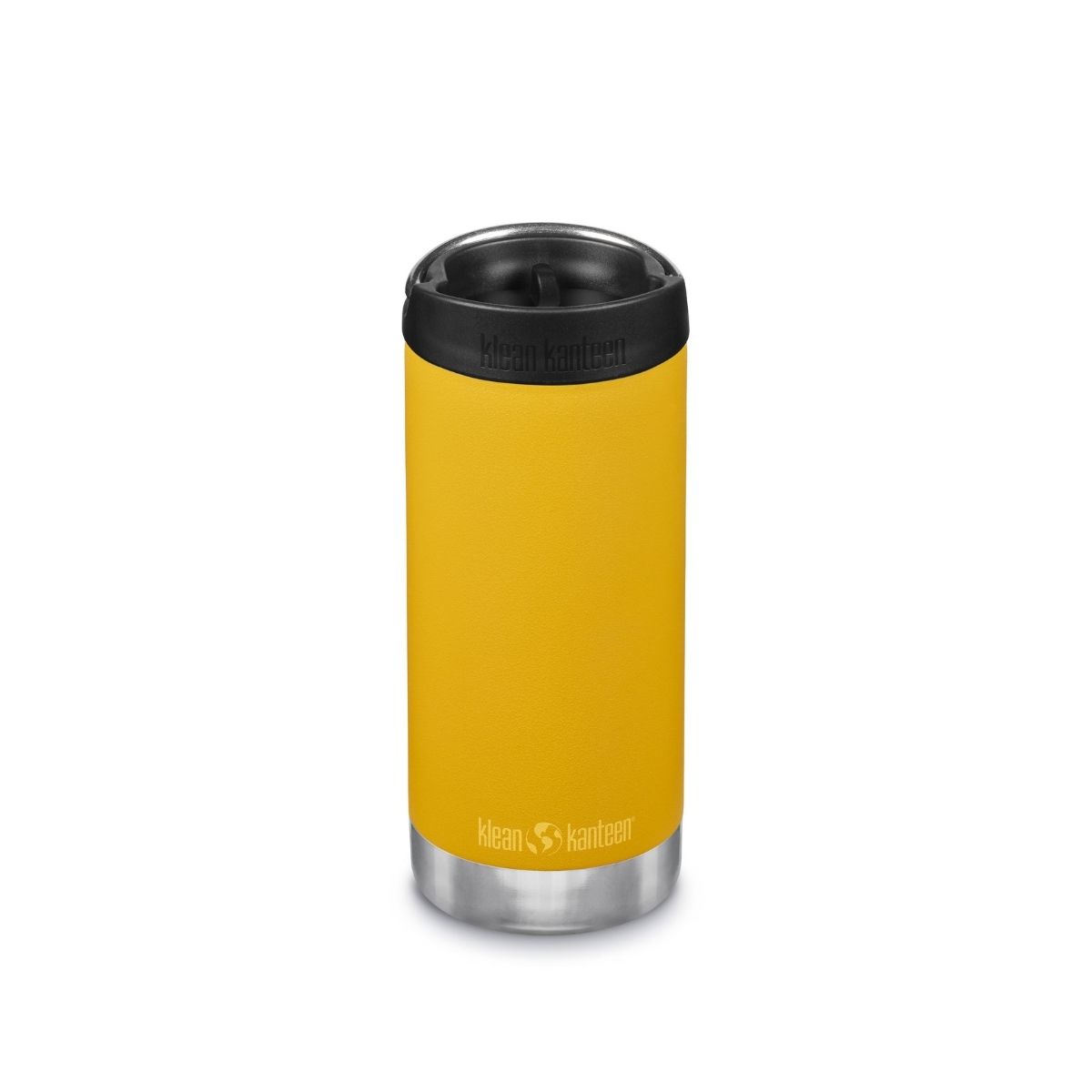 Garrafa térmica Klean Kanteen de 355ml com tampa para café.