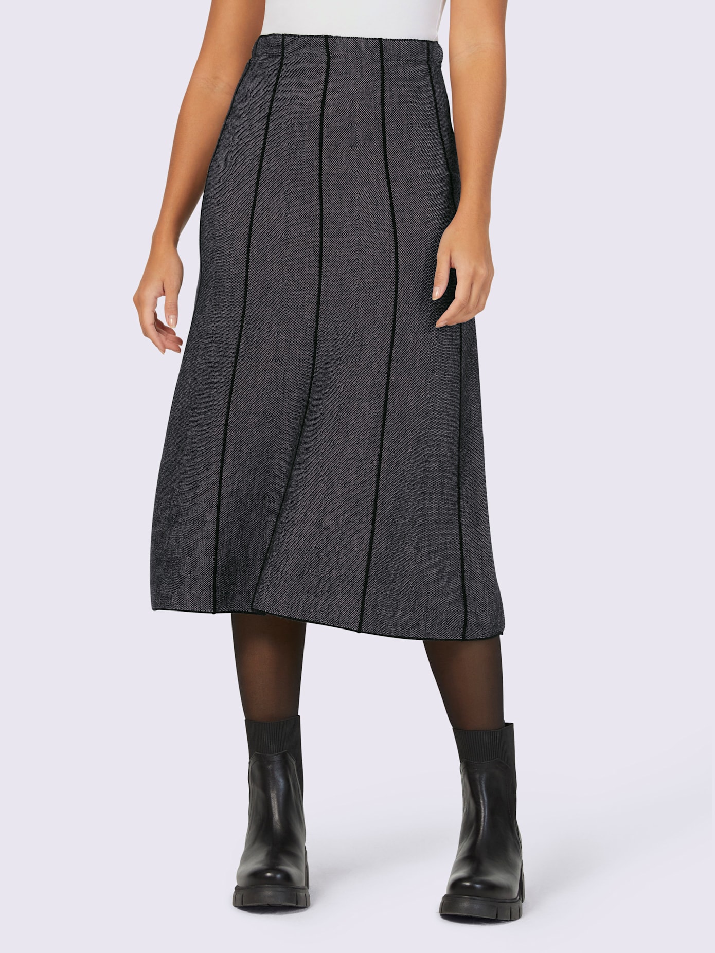 Jupe en tricot ceinture élastique confortable