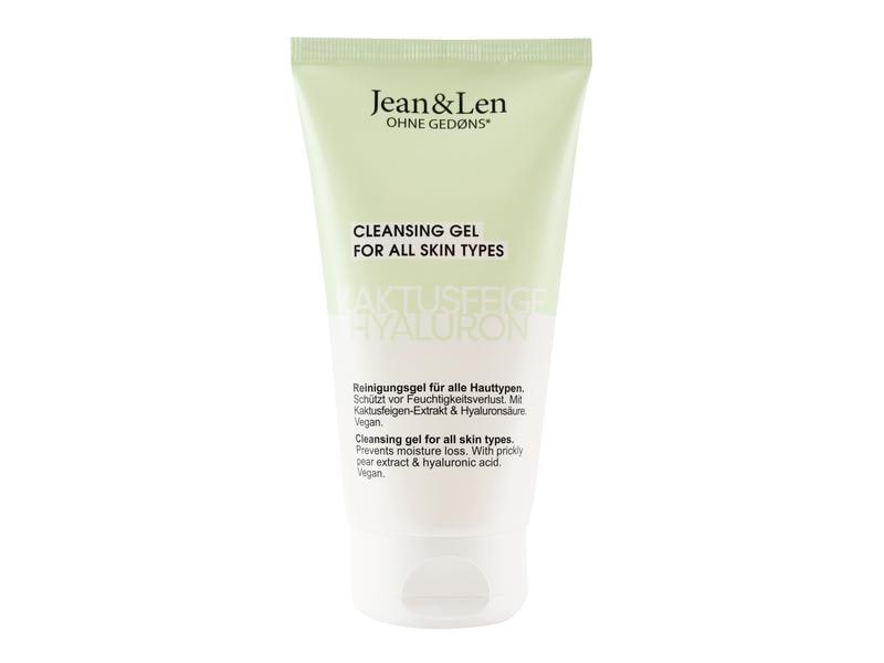 Jean & Len Reinigungsgel Feuchtigkeitsspendend 150 ml1 Stüc Natürliches Reinigungsgel für alle Hauttypen
