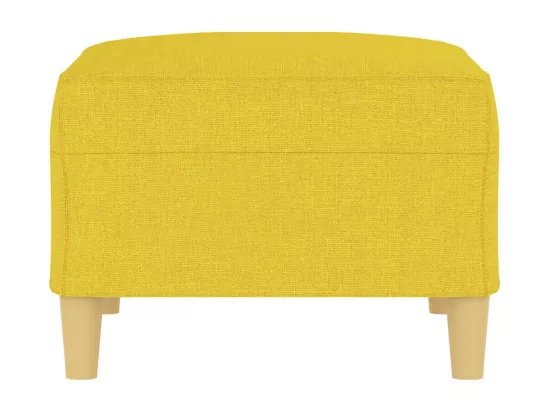 Repose-pied Jaune clair 70x55x41 cm Tissu