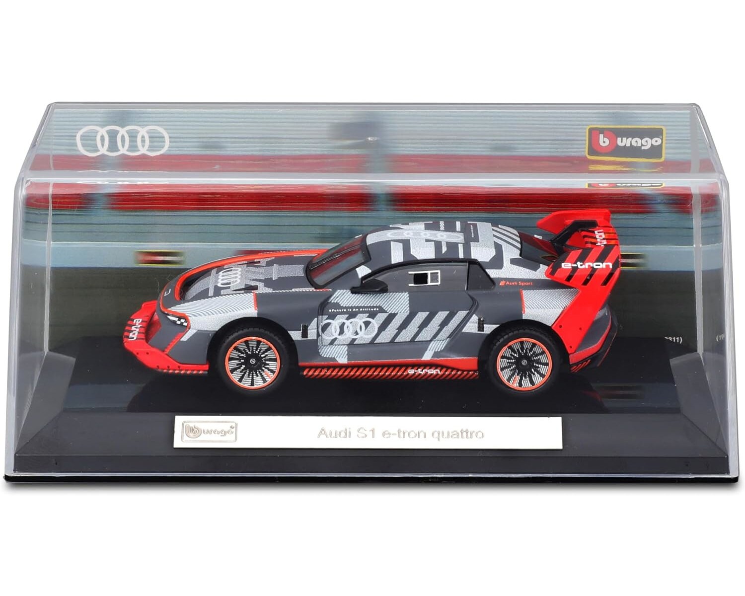 Bburago 18-38311 - Modellauto - Audi S1 e-tron quattro Hoonitron (Maßstab 1:43) Modell Auto