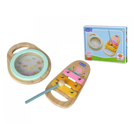 Eichhorn Peppa Pig Holz-Musikset, 2-tlg.