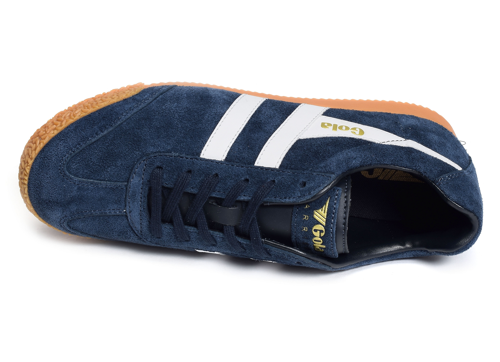 Harrier suede trainers marine blanc